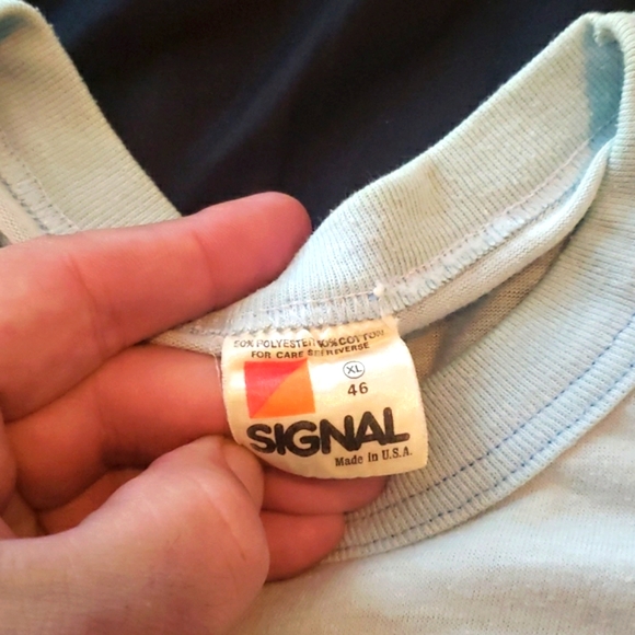 Vintage 1970s "Love Me Tender" glitter iron on hounddog tshirt - XL - Picture 4 of 6